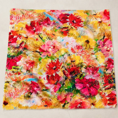 Abstract Bloom Garden Modal Art Scarf