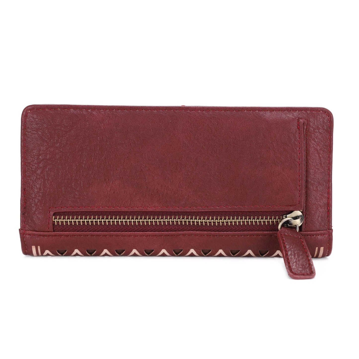 Diamond Pattern Laser Cut Out Wallet