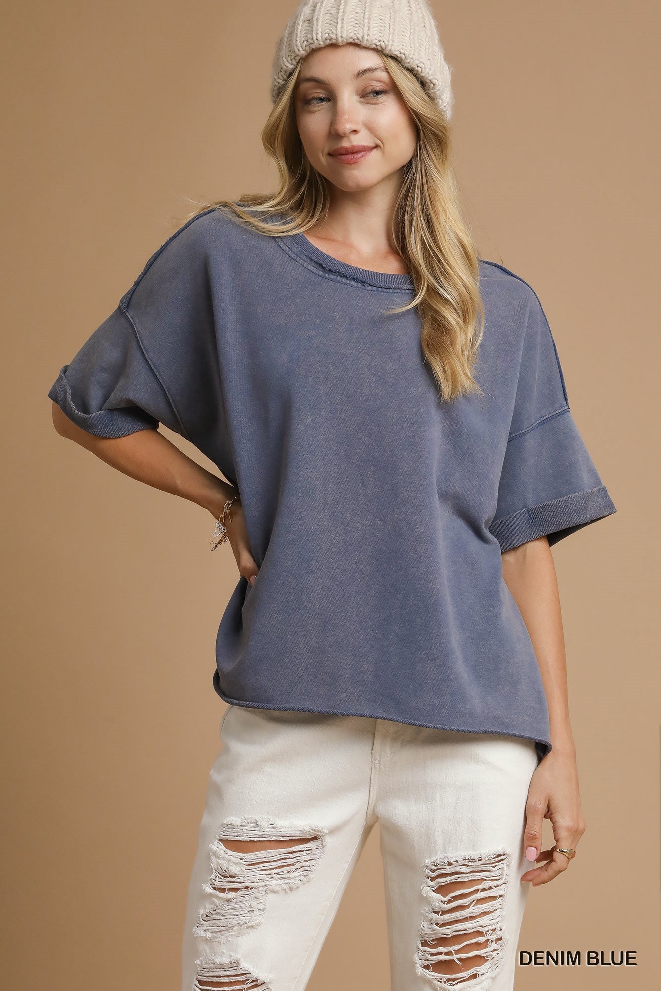 Boxy Mineral Wash Top