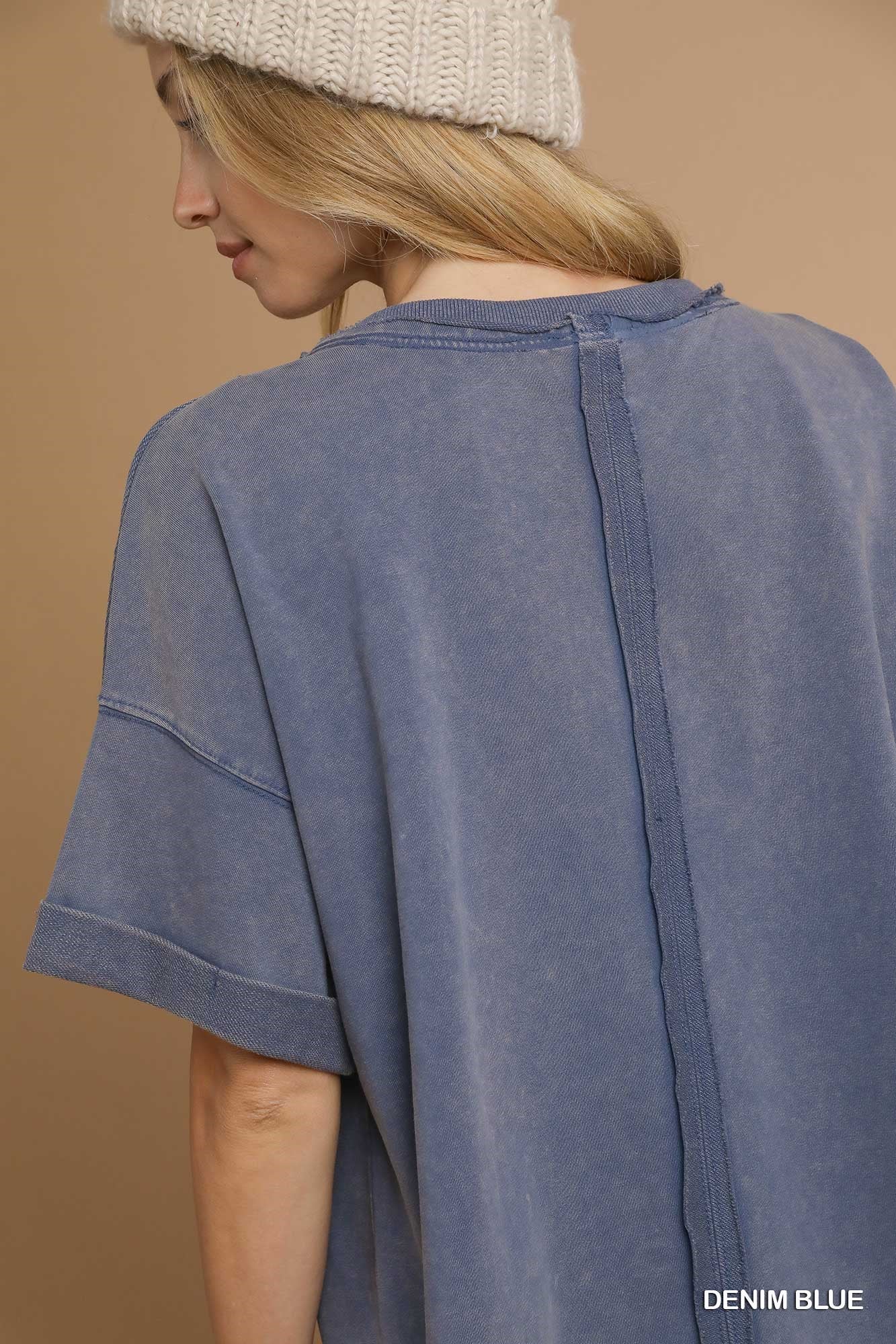 Boxy Mineral Wash Top