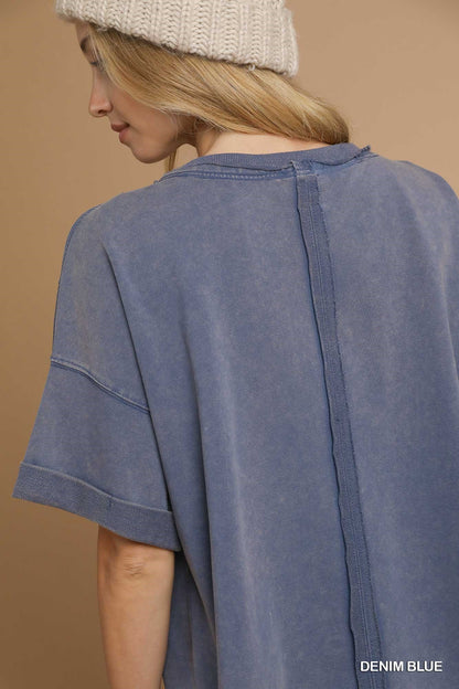 Boxy Mineral Wash Top