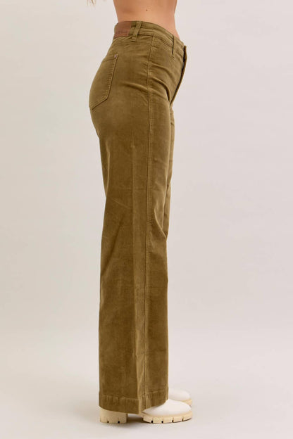 Judy Blue HW Wide Corduroy