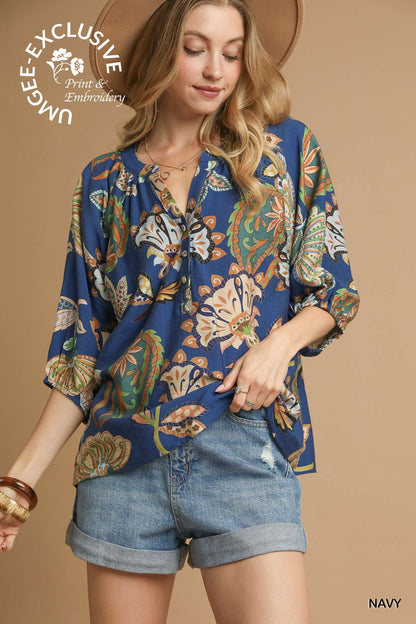 Saffron Sky Top