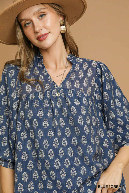 Indigo Pines Blouse