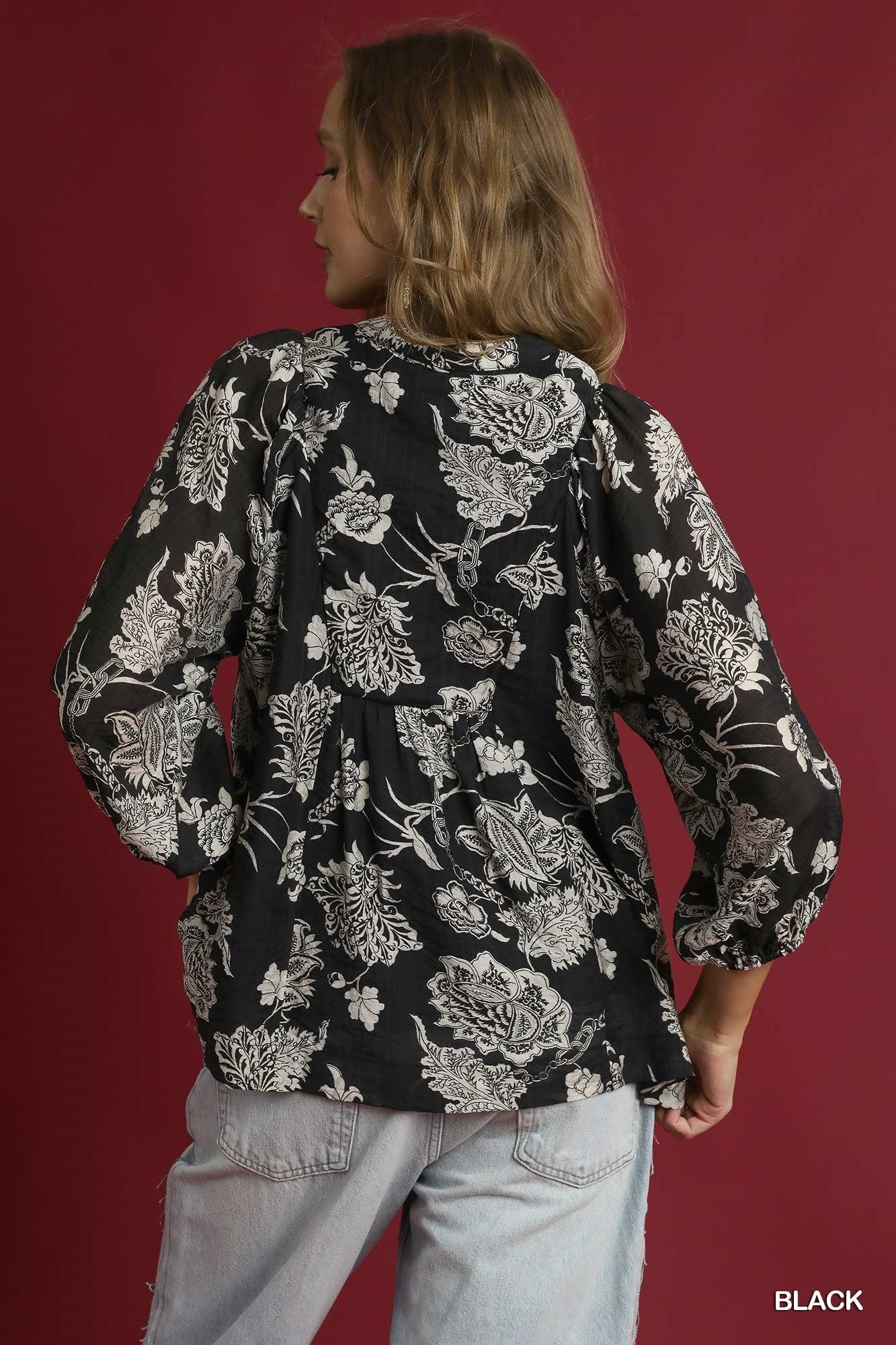 Moonlit Petals Blouse