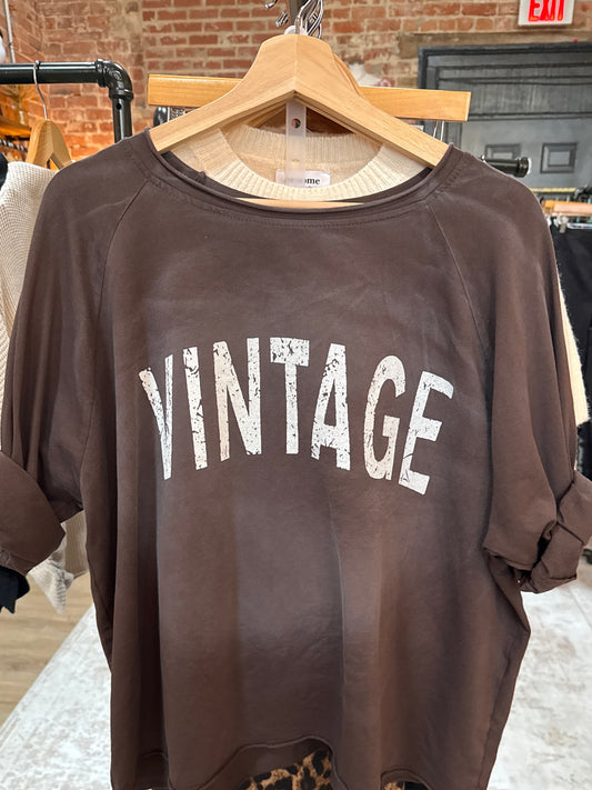 Vintage Vibe Tee- O/S