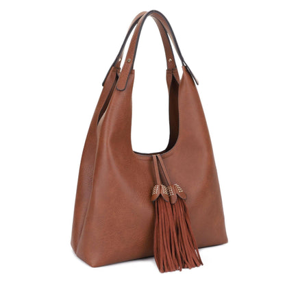 Kai Three compartments Hobo with Tassel