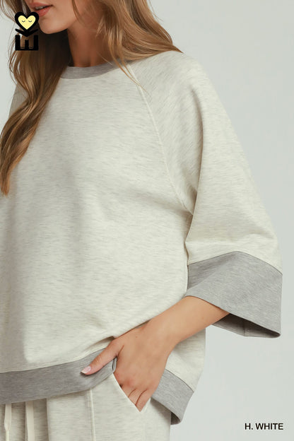 Colorblock Crewneck Set