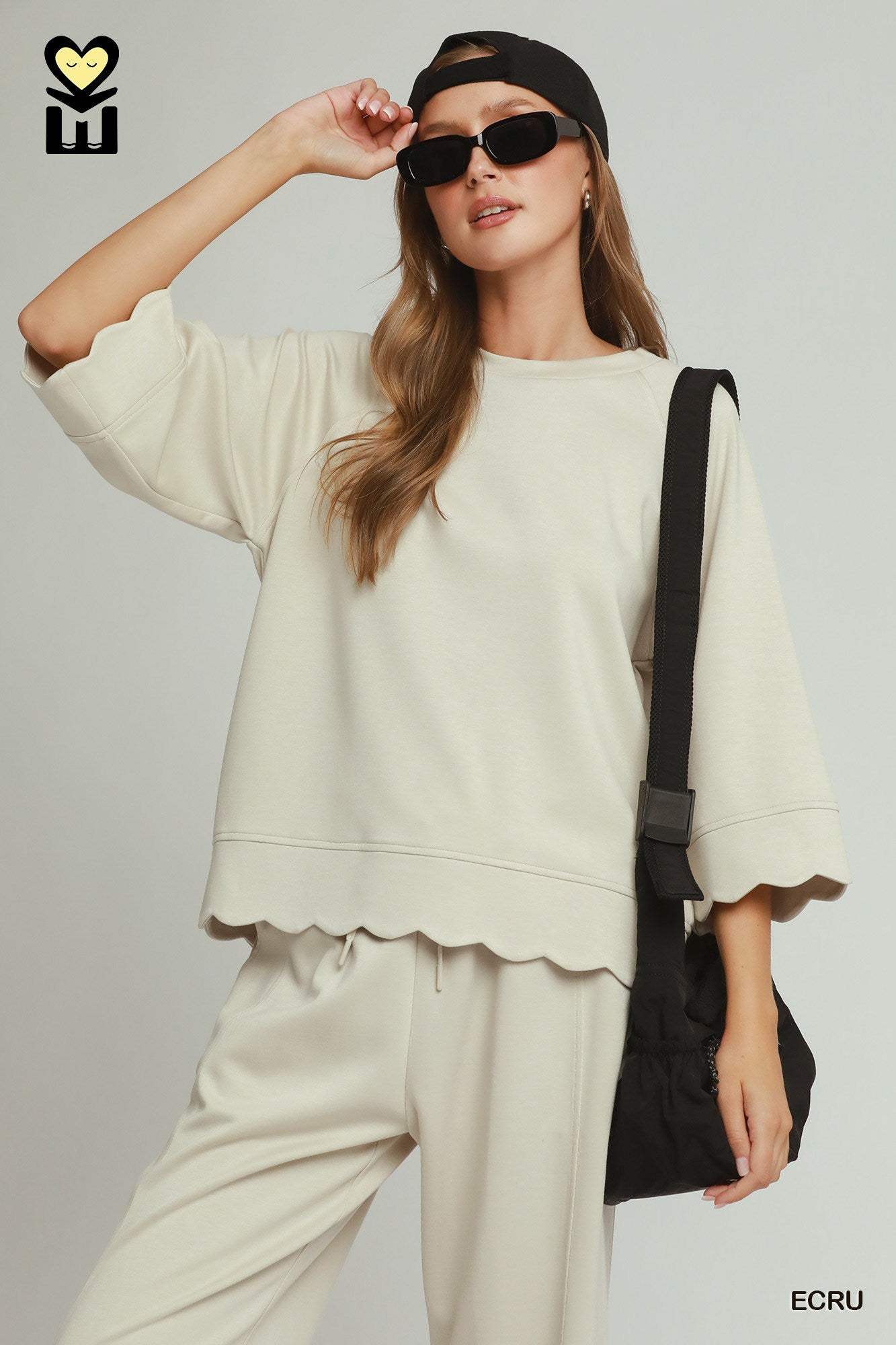 LUXEKNIT Raglan Sleeve Top