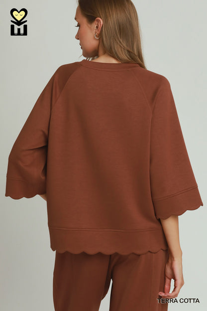 LUXEKNIT Raglan Sleeve Top