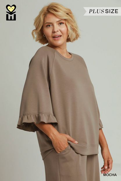 SPACEKNIT 3/4 Raglan Top