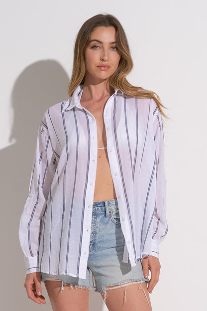 Where To? Button Down Top