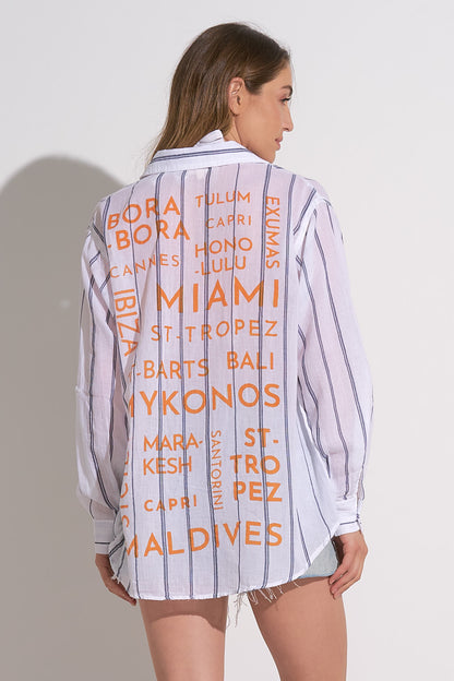 Where To? Button Down Top