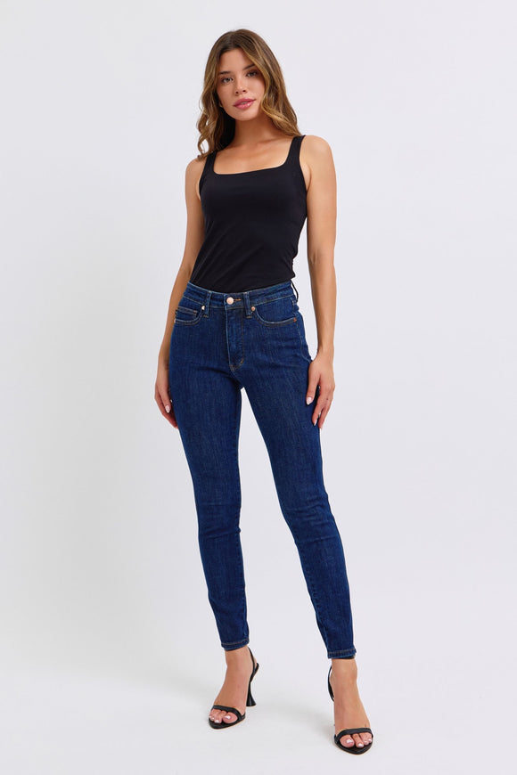 Judy Blue Mid Rise Tummy Control Classic Skinny