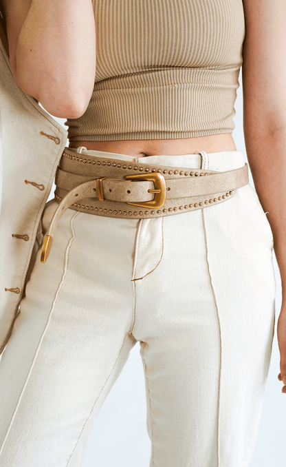 Studded Avant Garde Western Belt