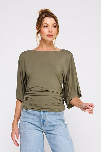 The Olive Drape Top