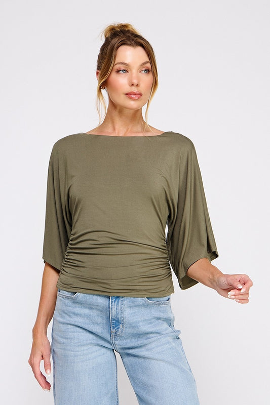 The Olive Drape Top