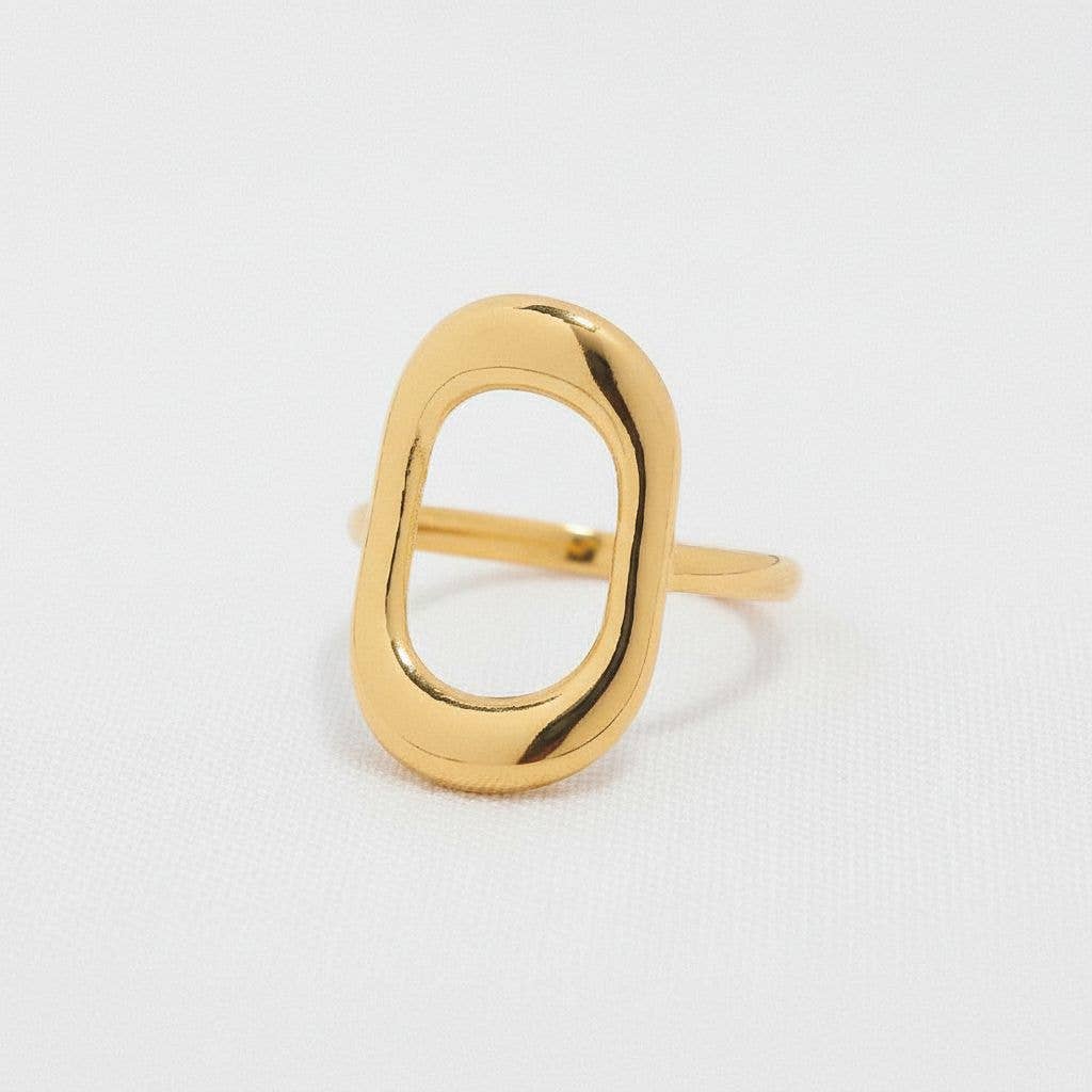 Trendy Geometric Ring with Chic Design
