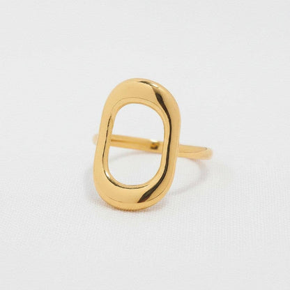 Trendy Geometric Ring with Chic Design