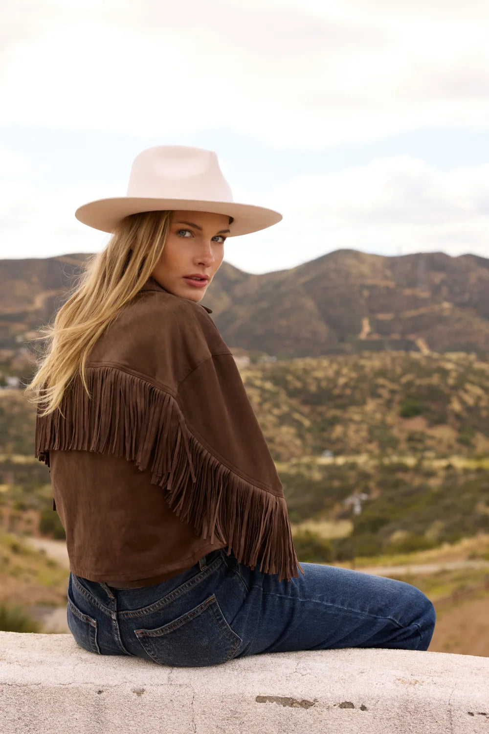 Vintage Brown Fringe Jacket