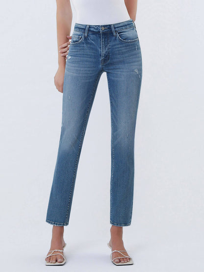 MIDRISE ANKLE SLIM STRAIGHT