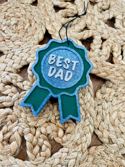 Best Dad Ribbon Car Freshie 
