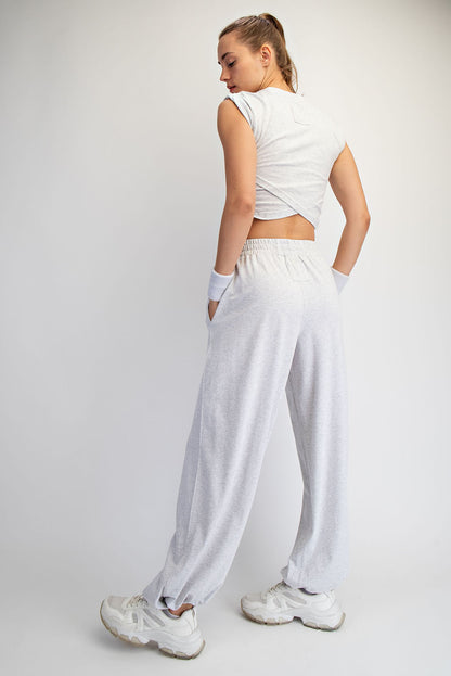Cotton Lycra Crossover Set
