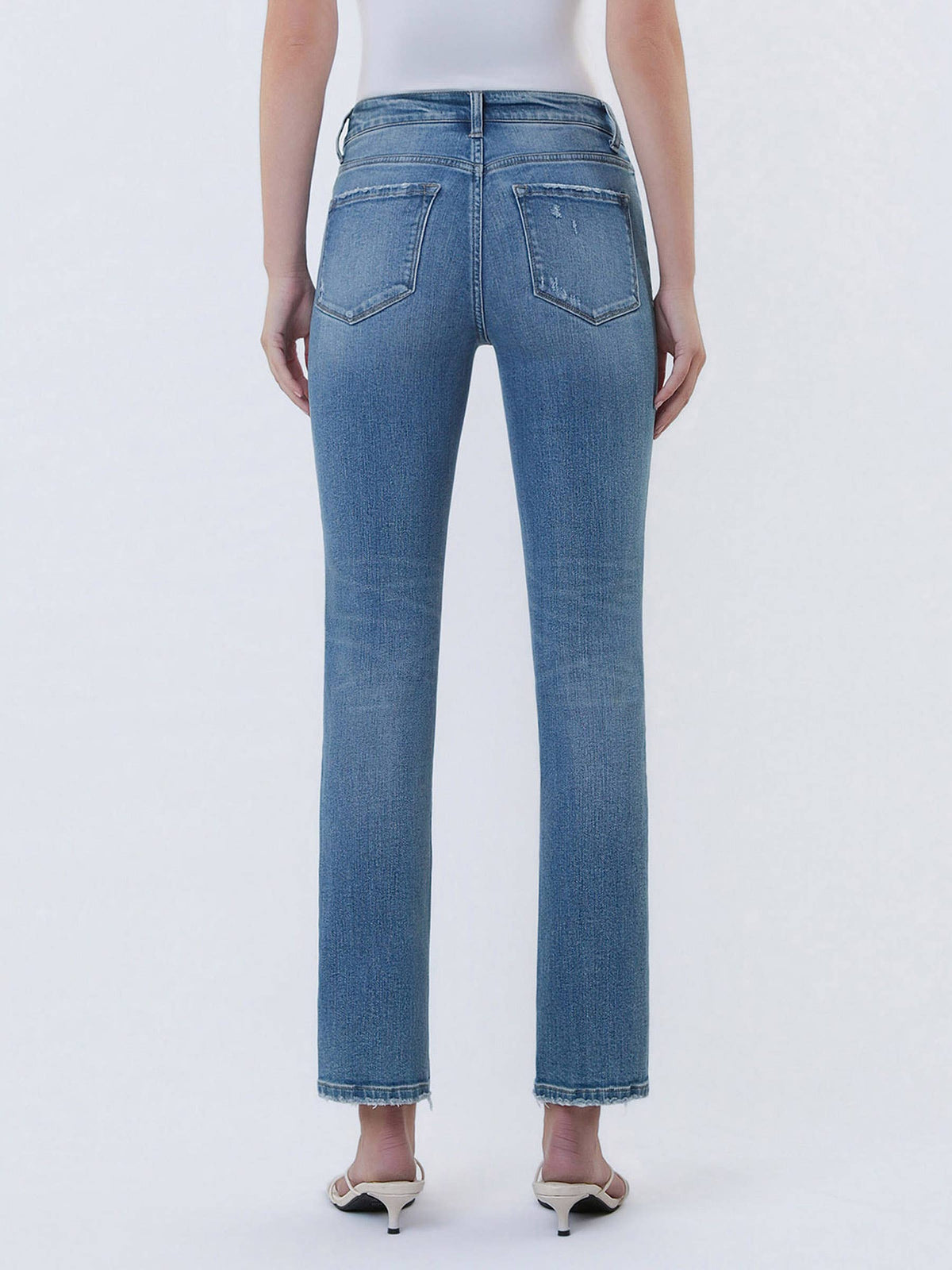 MIDRISE ANKLE SLIM STRAIGHT