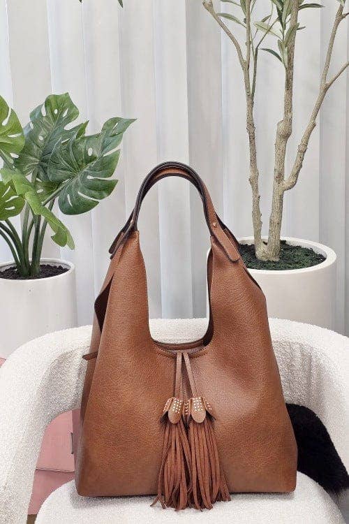 Kai Three compartments Hobo with Tassel