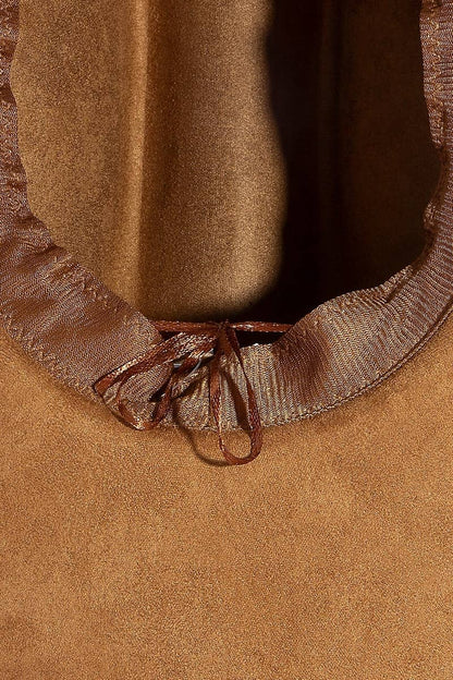 Simple Faux Suede Cowboy Fedora Hat