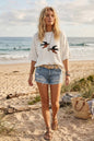 Bird Graphic Lightweight Sweater Top