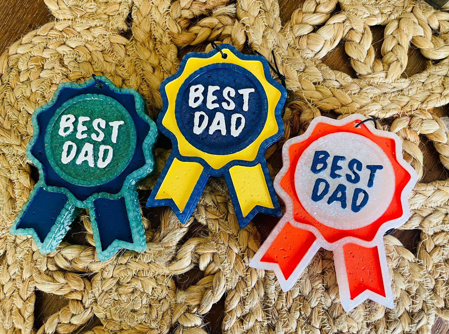 Best Dad Ribbon Car Freshie 