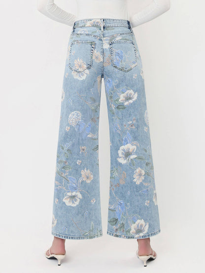 SUPER HIGH RISE FLORAL VINTAGE FLARE