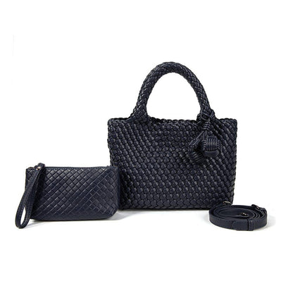Daya Mini Woven Tote Bag w/ Monkey Fist Bag Charm