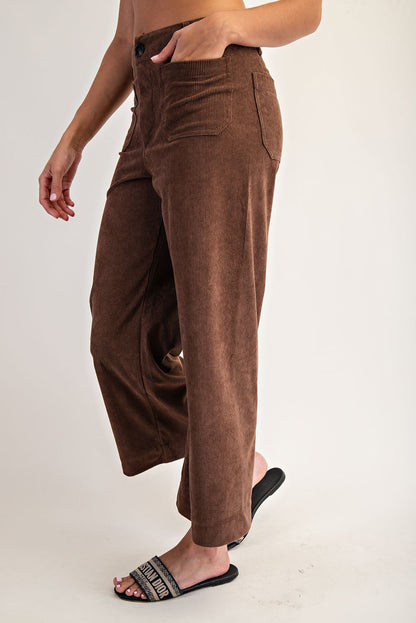 Corduroy Patch Pocket Pants
