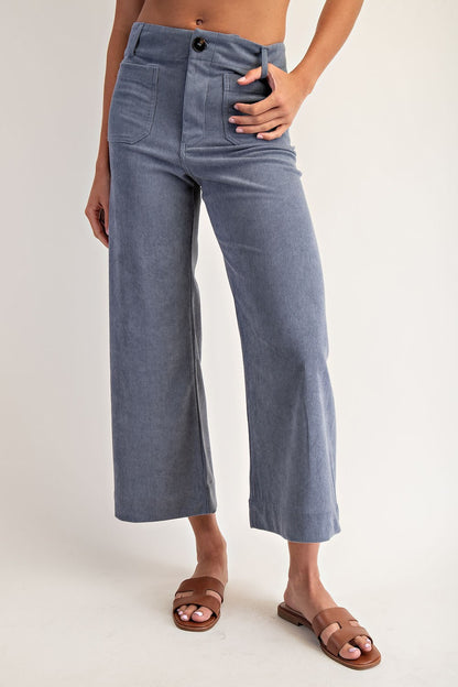 Corduroy Patch Pocket Pants