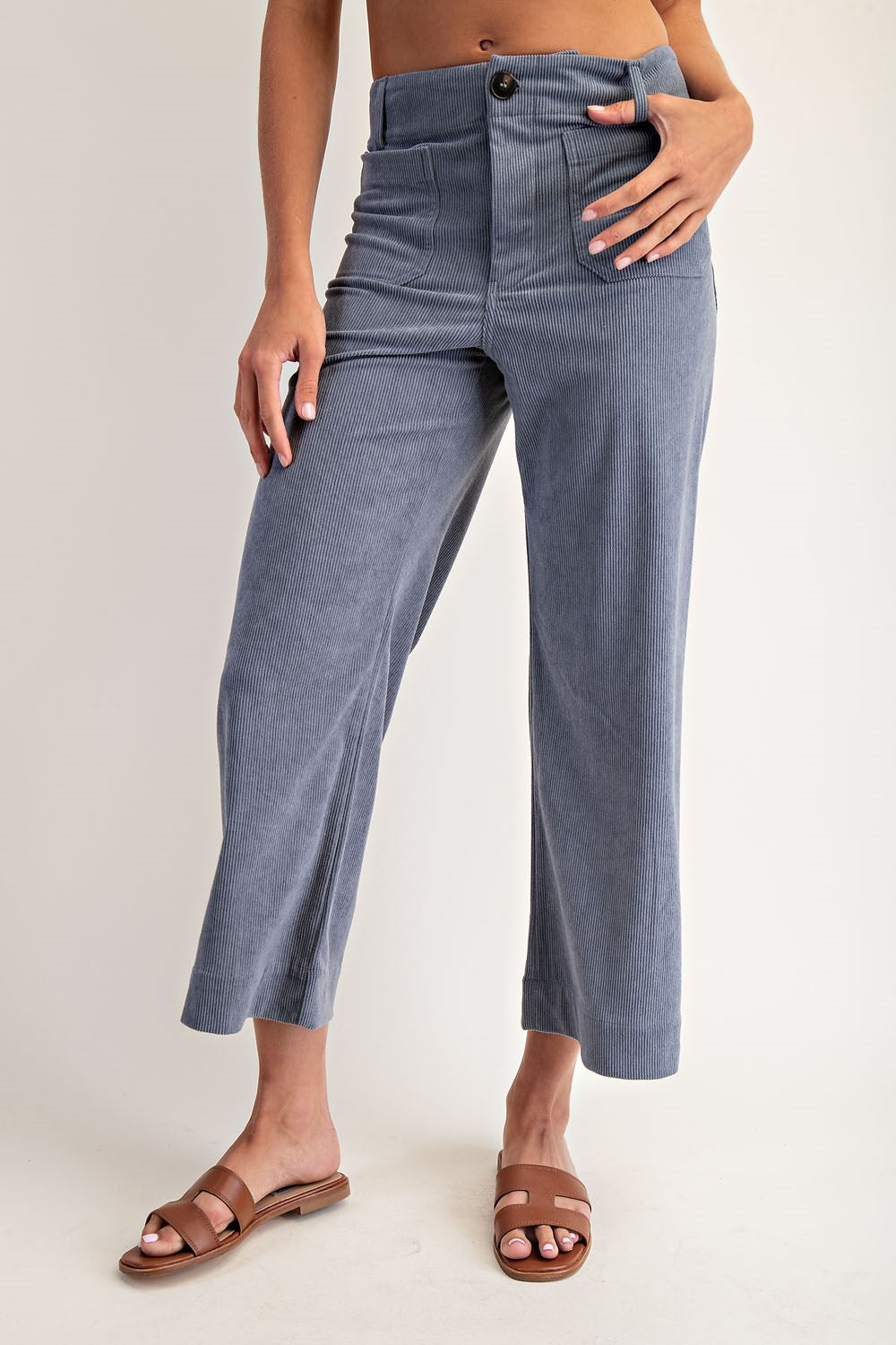 Corduroy Patch Pocket Pants