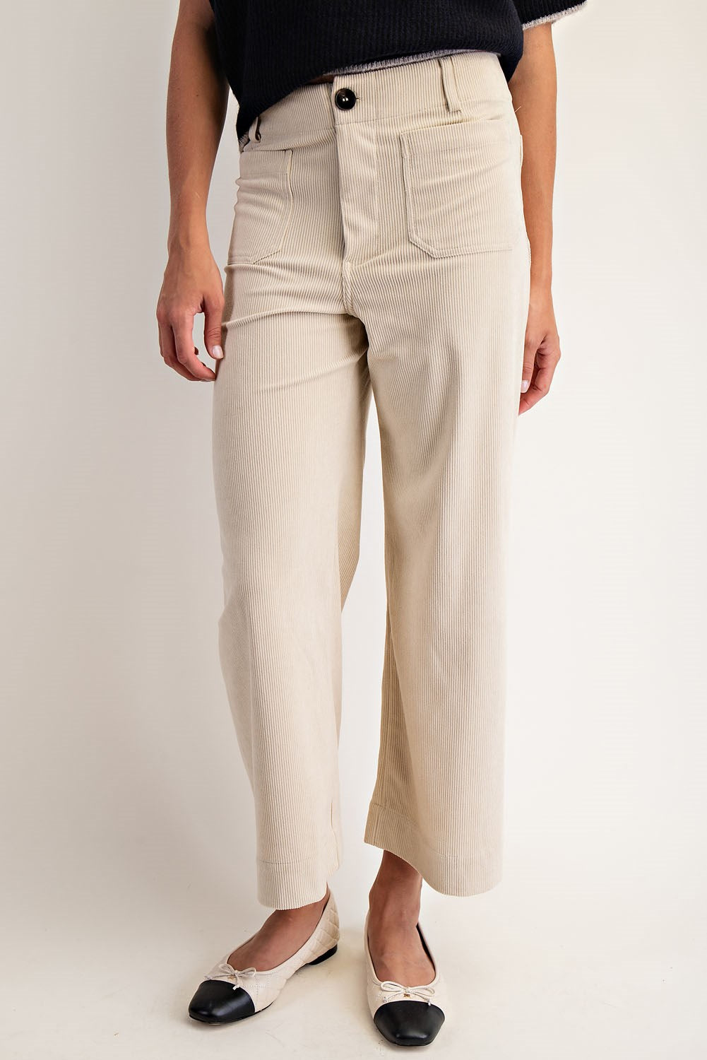 Corduroy Patch Pocket Pants