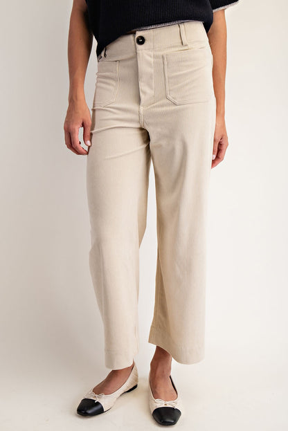 Corduroy Patch Pocket Pants