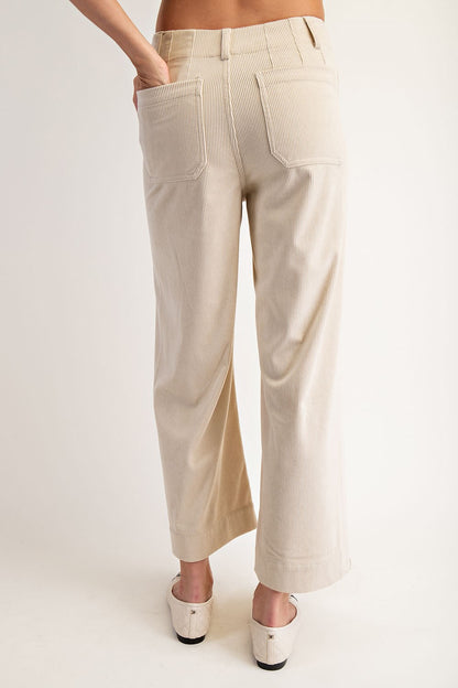 Corduroy Patch Pocket Pants