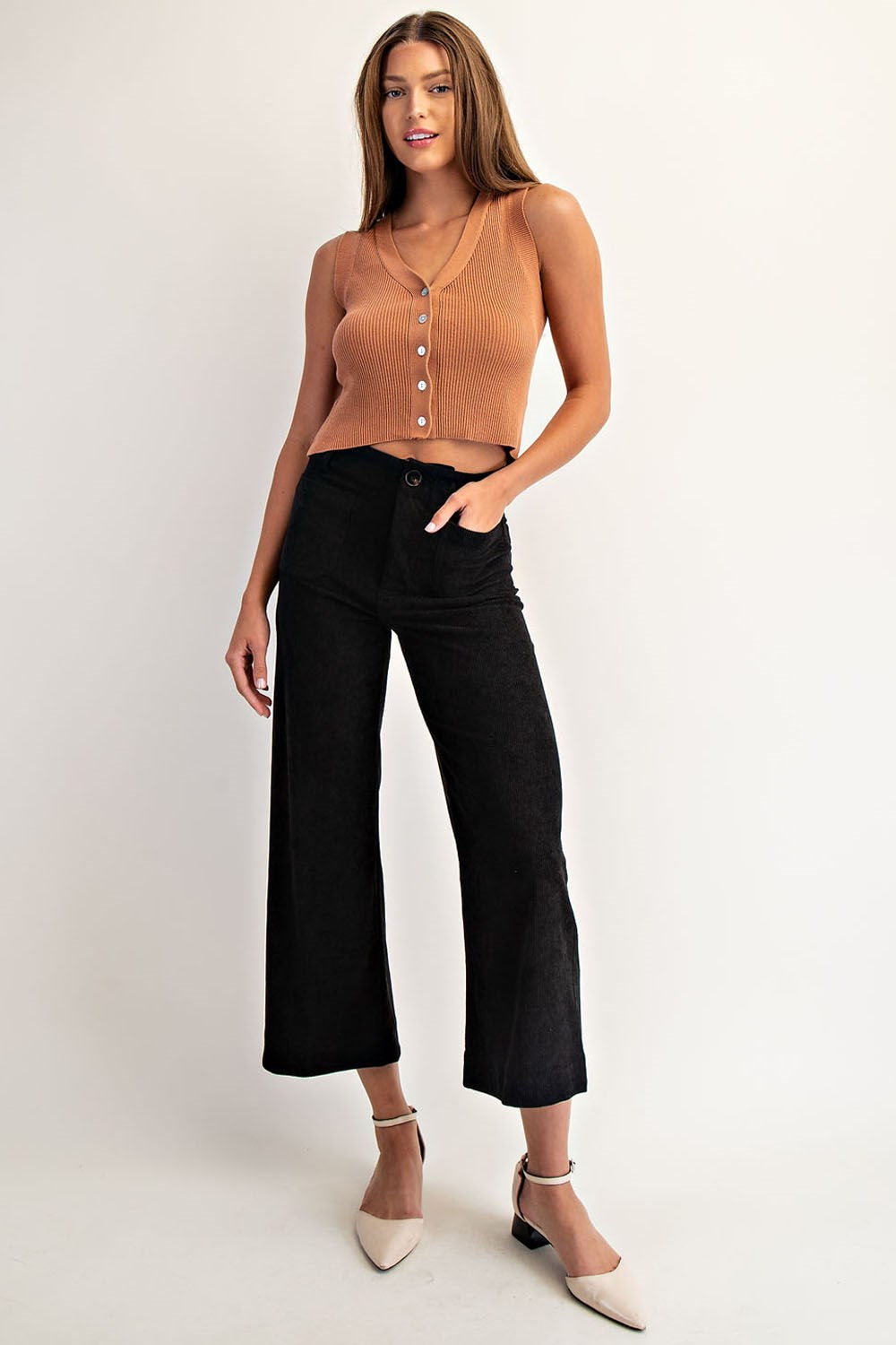 Corduroy Patch Pocket Pants