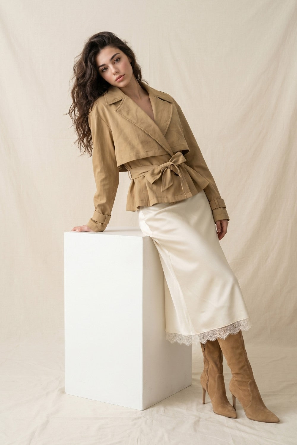 Flowy Trench Woven Jacket