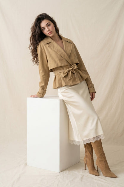 Flowy Trench Woven Jacket