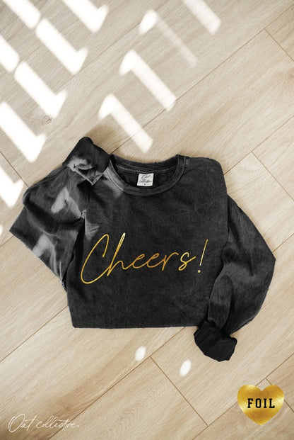 Cheers Foil Graphic Sweatshirt