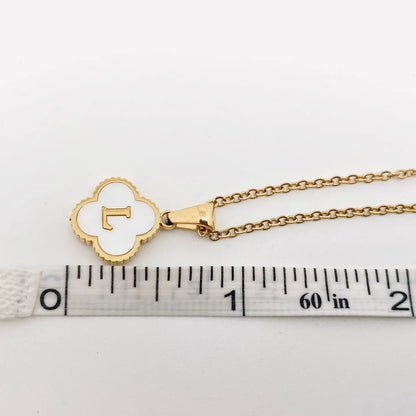 Clover Initial Necklace