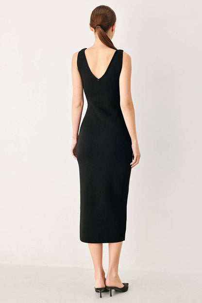 sweater knit midi dress