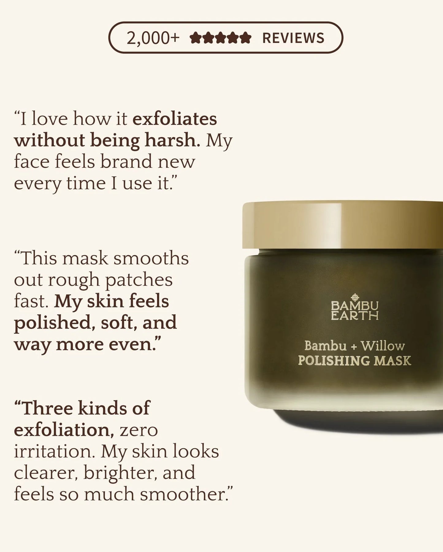 Bambu Earth Bambu + Willow POLISHING MASK