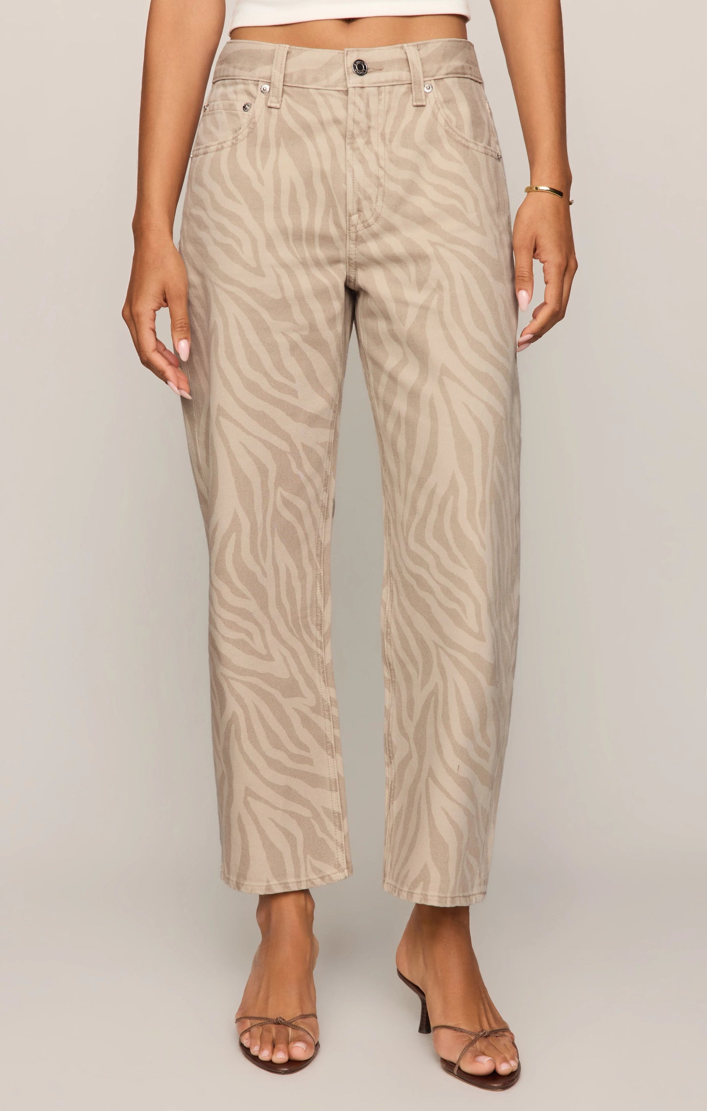 THE OFF DUTY BOWED ANKLE DENIM