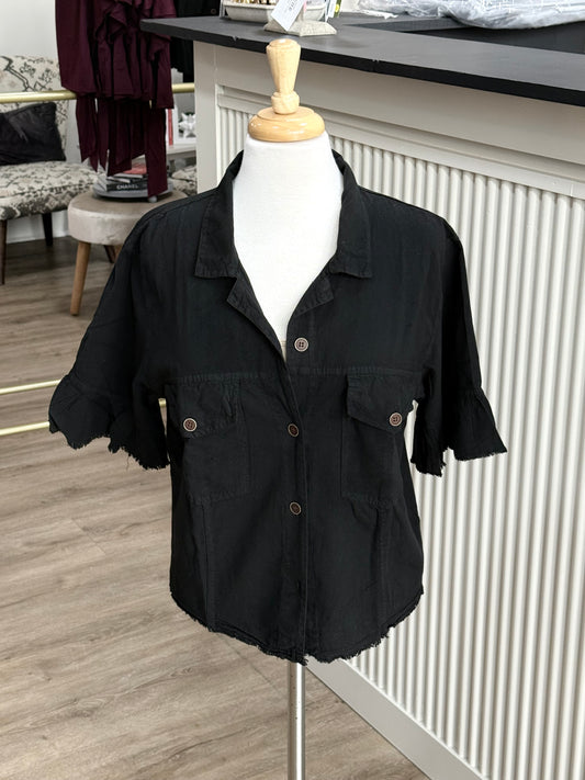 Chiclayo Black 3/4 Length Sleeve Jacket