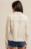 Frayed Linen Jacket